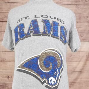 Vintage St. Louis Rams Shirt Mens Large NFL Football True Fan Vintage 90s